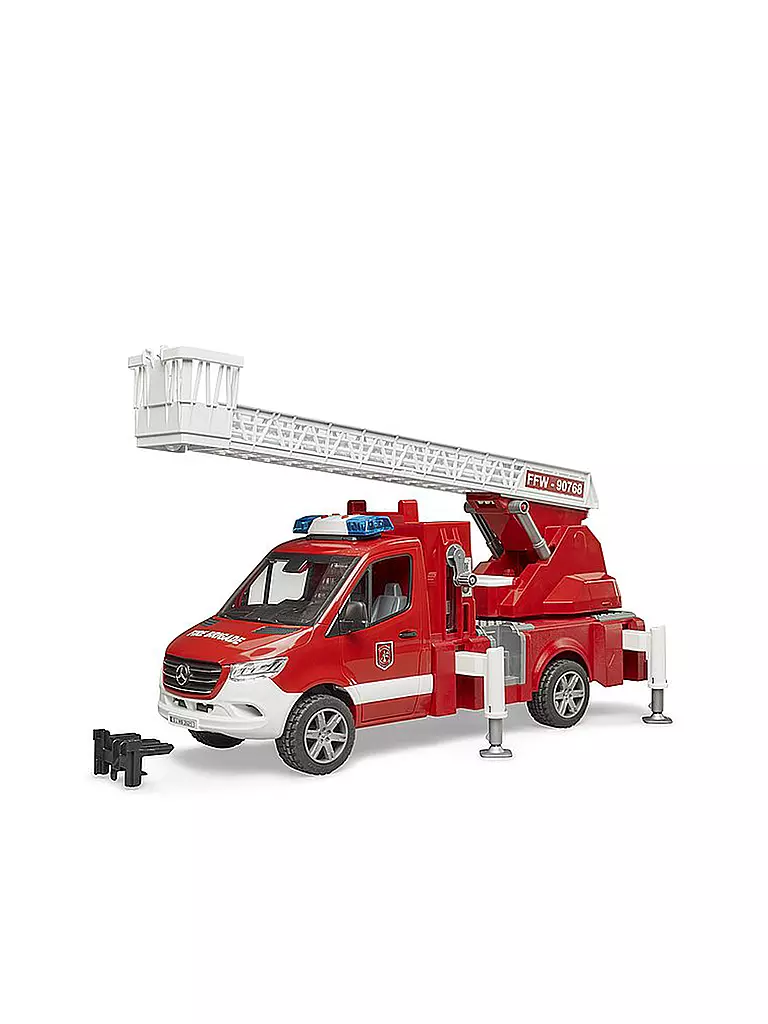 BRUDER, MB Sprinter Feuerwehr Mit Drehleiter, Pumpe Und Light & Sound Modul 3 BRUDER, MB Sprinter Feuerwehr Mit Drehleiter, Pumpe Und Light & Sound Modul