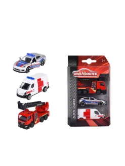 MAJORETTE, SOS Fahrzeug Set Austria Version