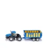 SIKU, New Holland Traktor Mit Silagewagen