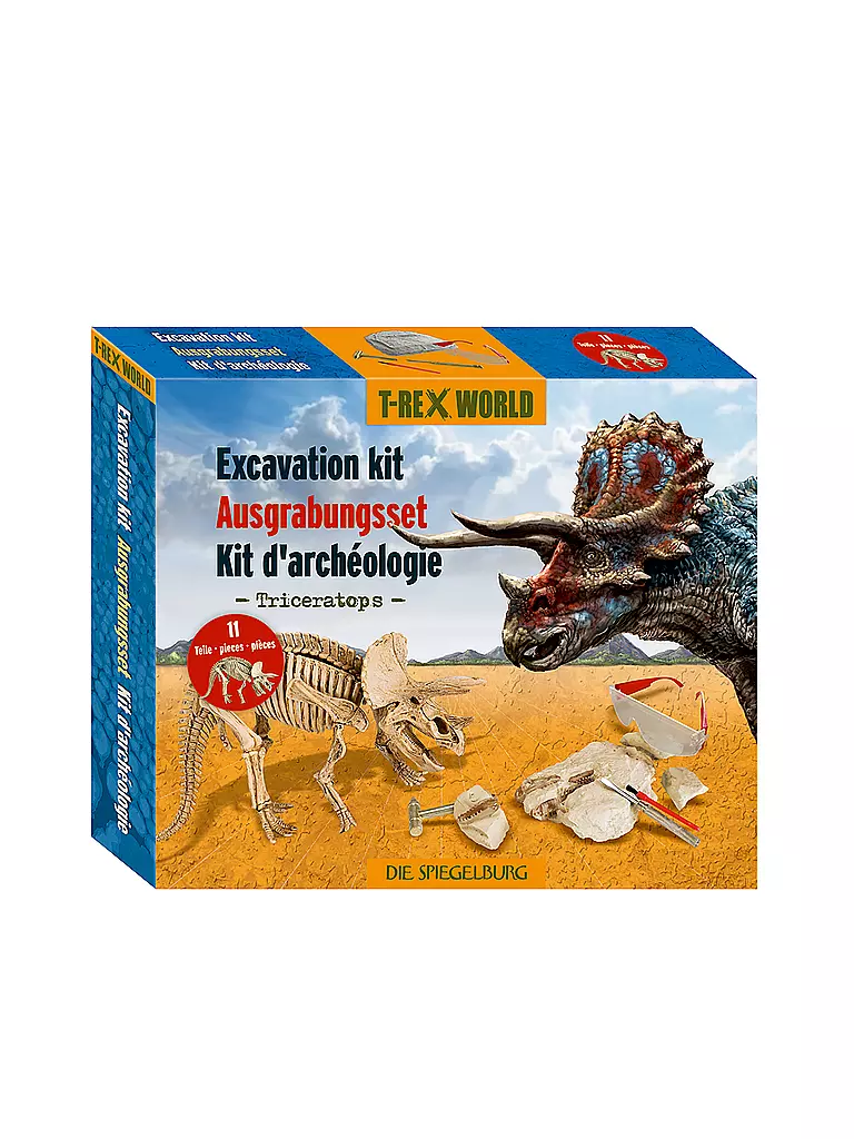 T-REX WORLD, Großes Ausgrabungsset Triceratops 3 T-REX WORLD, Großes Ausgrabungsset Triceratops