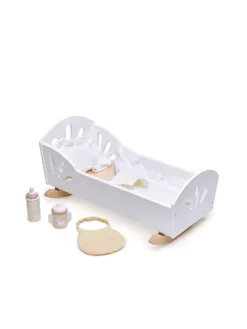 TENDER LEAF TOYS, Puppenwiege Schwan Mit Zubehör